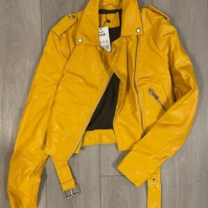 Yellow Leather Jacket
